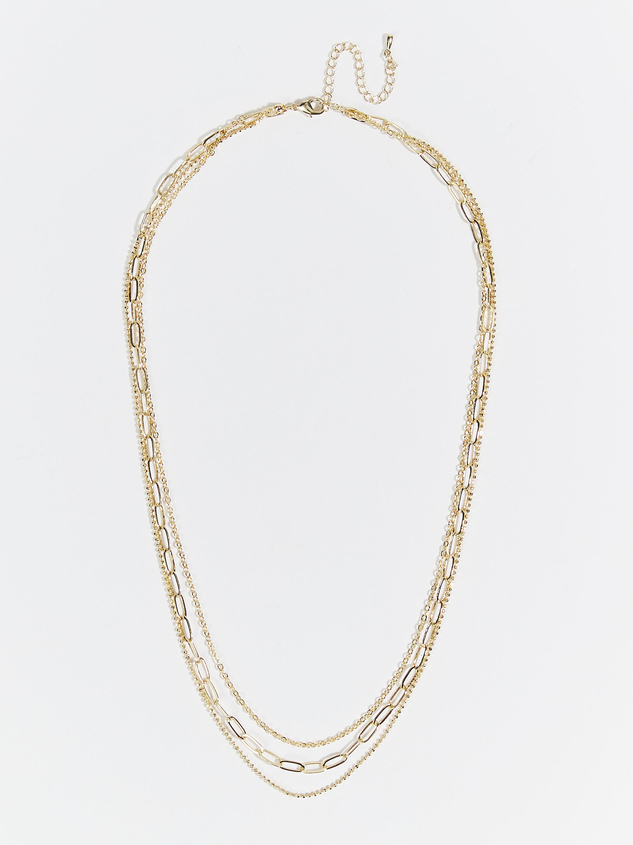 18k Gold Aliyah Necklace Detail 2 - ARULA