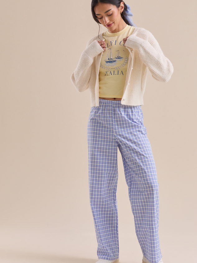 Liv Gingham Relaxed Pant - ARULA