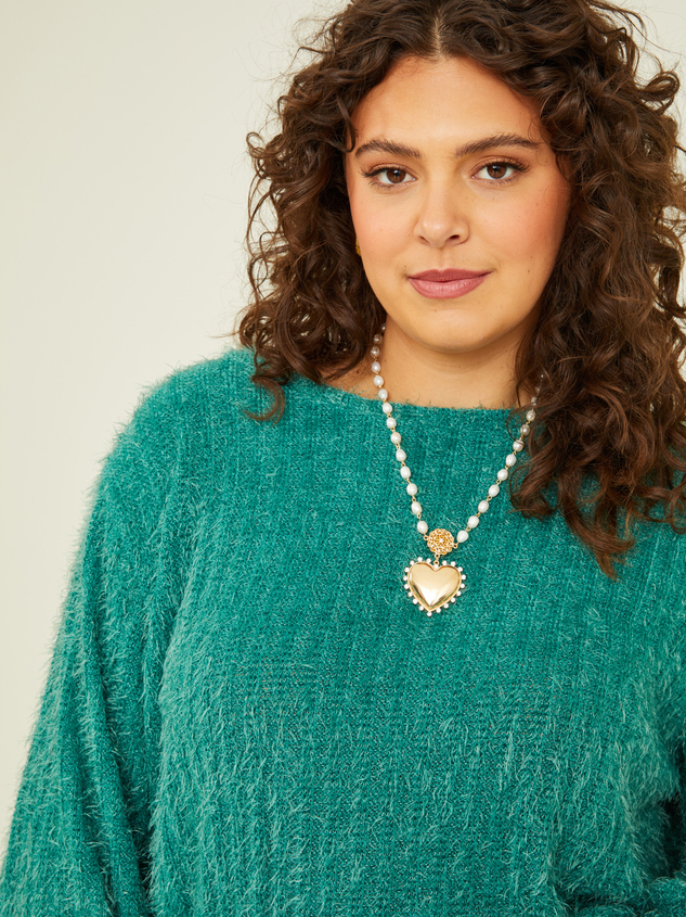 Hadley Eyelash Sweater Detail 5 - ARULA