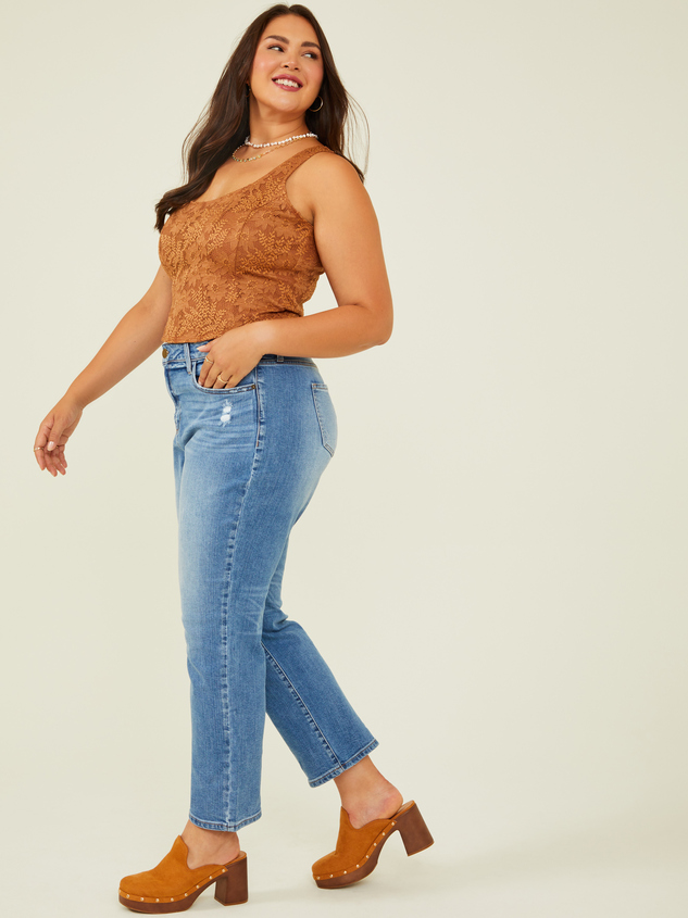 Flora Lace Corset Tank Detail 3 - ARULA