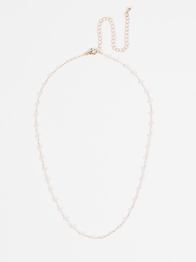 Julie Pearl Choker Necklace Detail 2 - ARULA