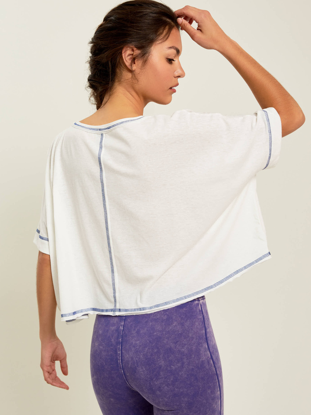 Work It Out Boxy Tee Detail 2 - ARULA