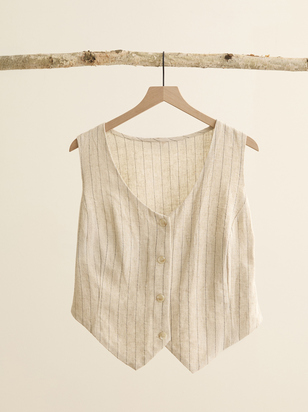 Brayden Stripe Linen Top - ARULA