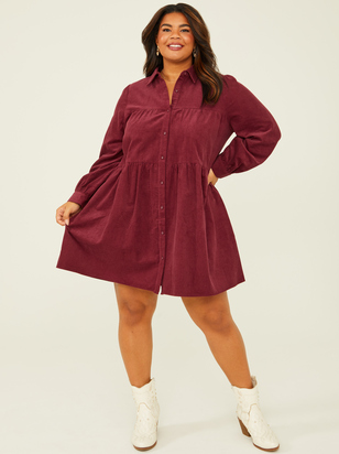 Ella Corduroy Dress - ARULA