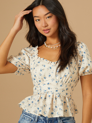 Opal Floral Crossover Top - ARULA