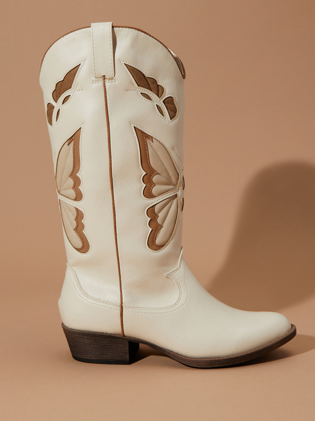 Monarch Butterfly Cut Out Boots By Matisse Detail 2 - ARULA
