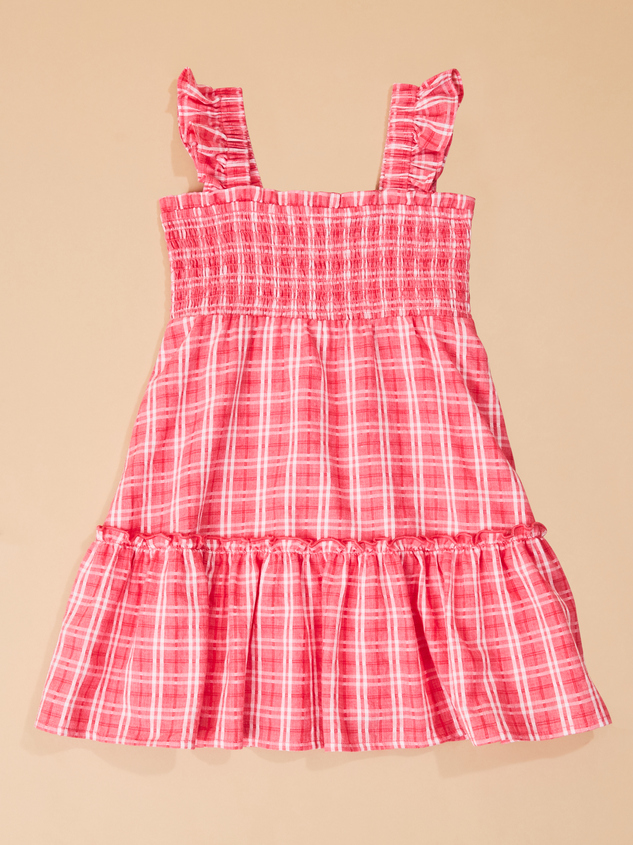 Lisa Toddler Plaid Dress Detail 2 - ARULA
