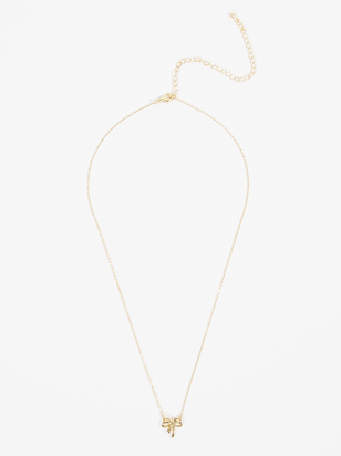 Dainty Bow Necklace - ARULA