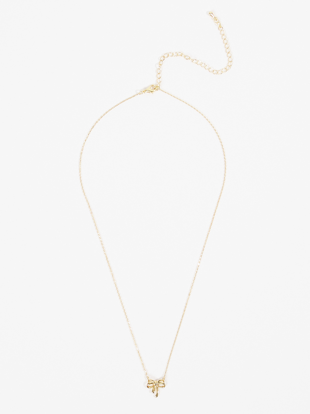 Dainty Bow Necklace - ARULA