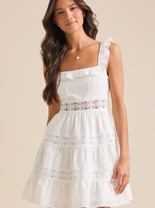 Andi Clip Dot Mini Dress - ARULA - 