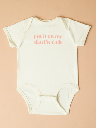 Put it on Dads Tab Bodysuit - ARULA - 