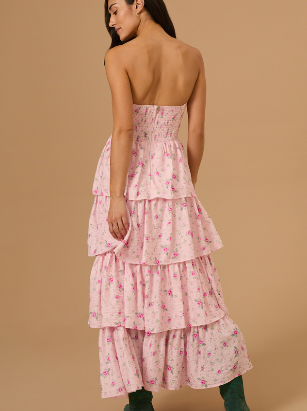 Martha Floral Maxi Dress Detail 6 - ARULA
