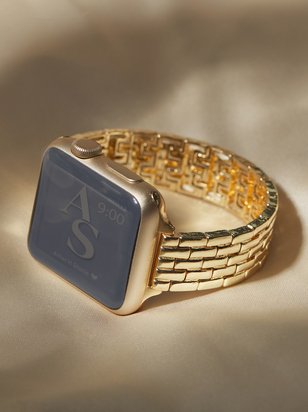 Gold Stretch Link Watchband - ARULA - 