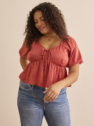 Plus Size Babydoll and Flowy Tops ARULA