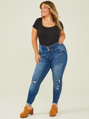 Live In 3 Button Jeans - ARULA