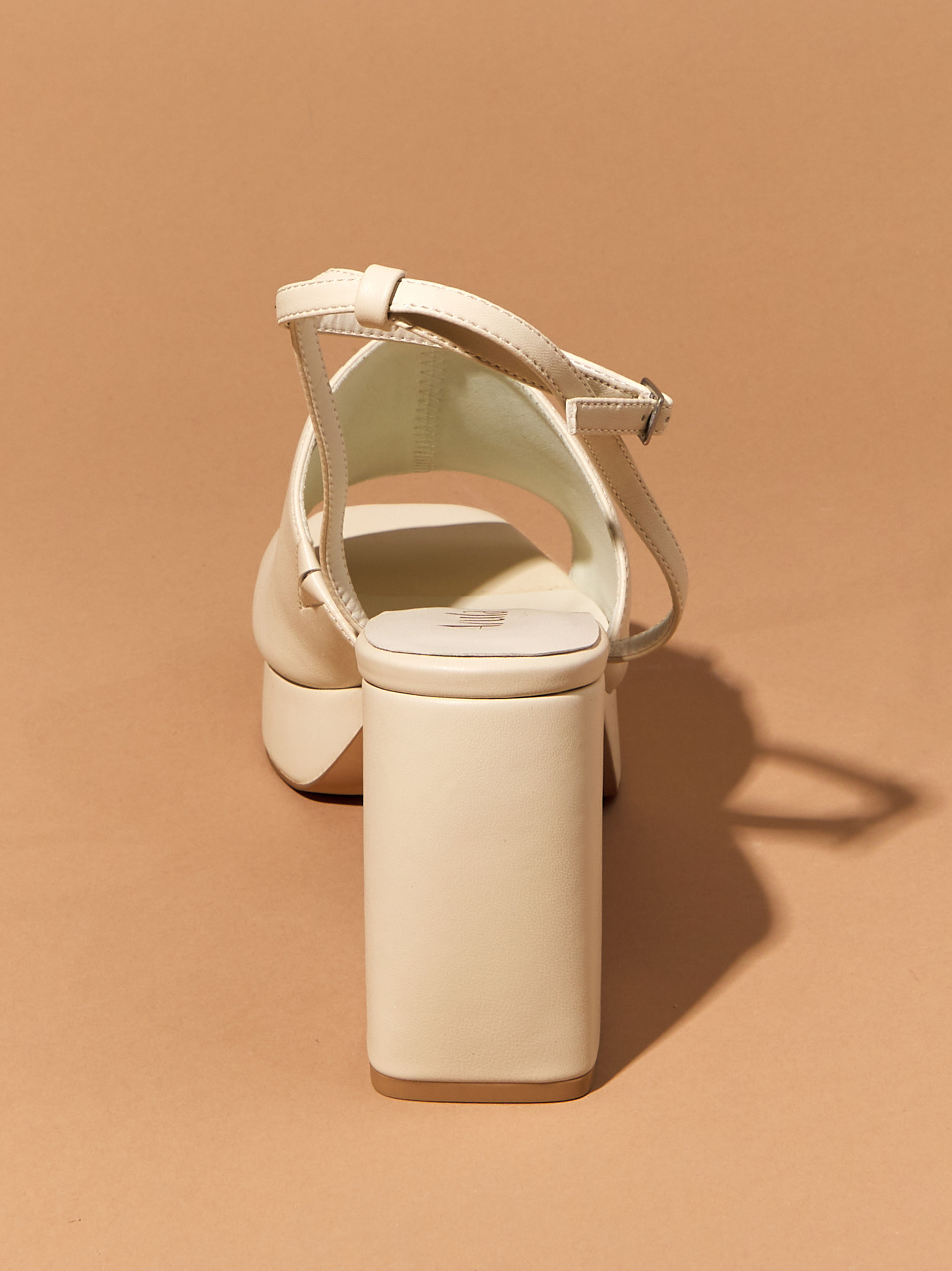 Wide width platform shop heels