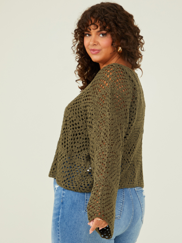 Finn Crochet Sweater Detail 3 - ARULA
