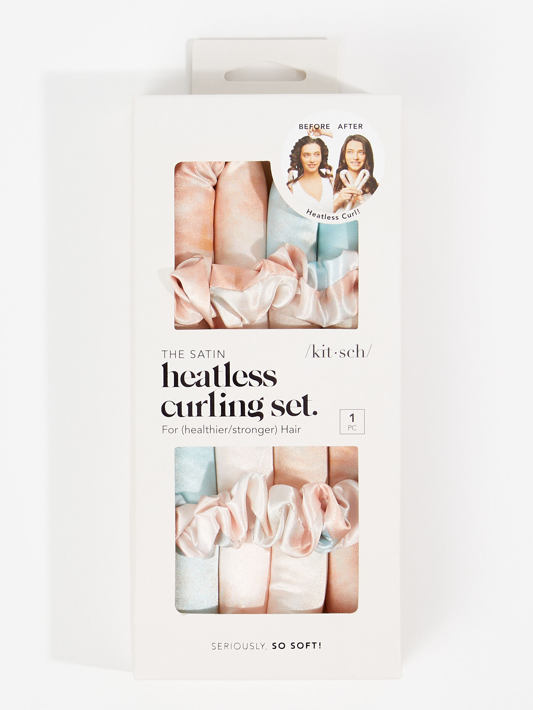 Satin Wrapped Heatless Curling Set