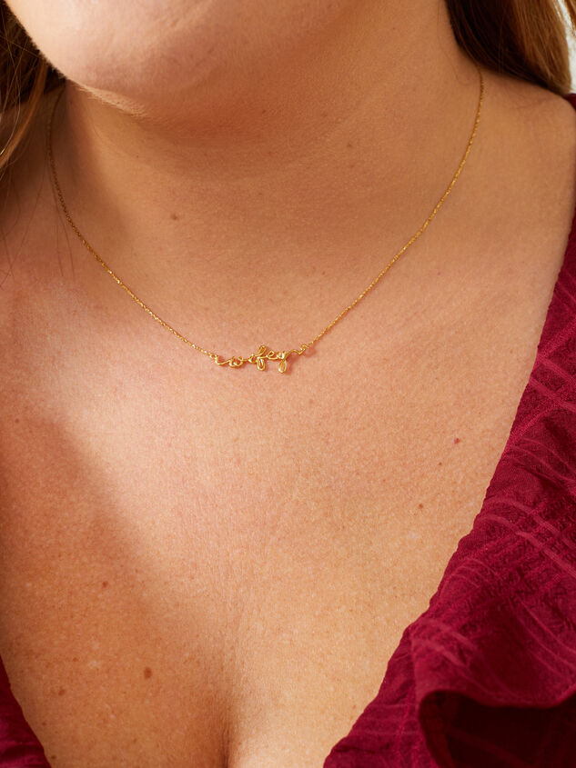 18k Gold Wifey Necklace Detail 3 - ARULA