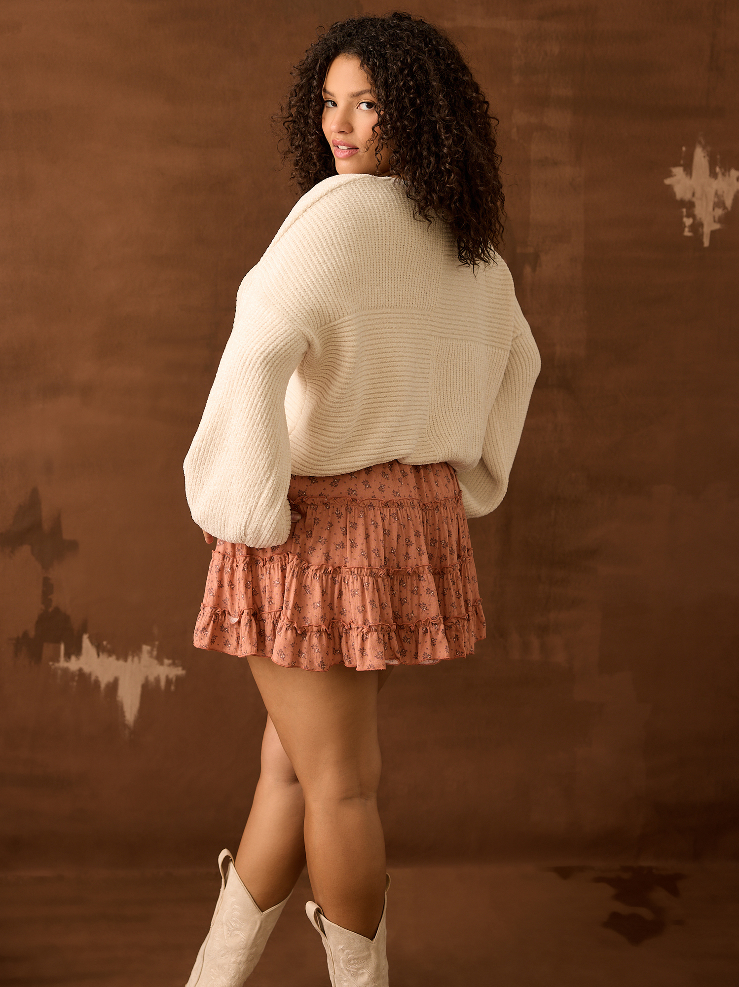 Ivory chenille sweater new arrivals