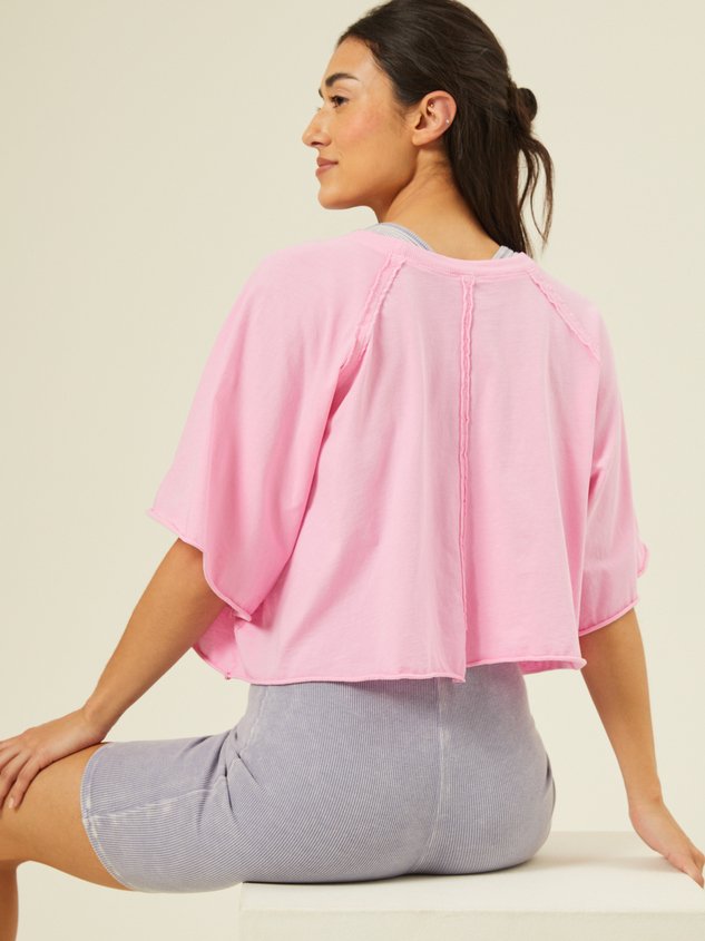 Move With It Cropped Tee Detail 5 - ARULA