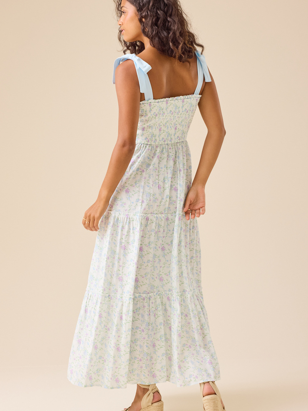 Gemma Floral Maxi Dress Detail 4 - ARULA