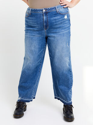 Incrediflex Release Hem Wide Leg Jeans - ARULA