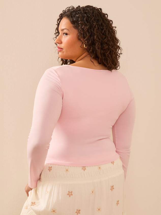 Everyday Seamless Long Sleeve Top Detail 4 - ARULA