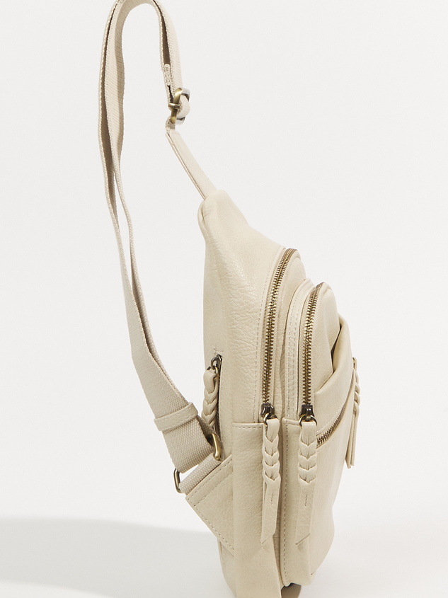 Side Zip Sling Bag Detail 2 - ARULA