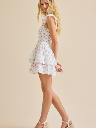 Raine Floral Mini Dress - ARULA