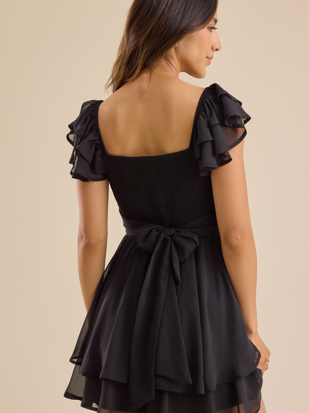 Lainey Double Layered Romper Detail 4 - ARULA
