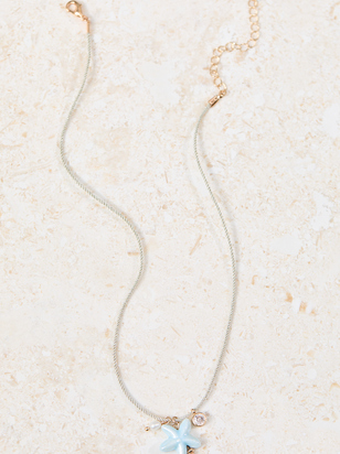 Cord Starfish Charm Necklace - ARULA