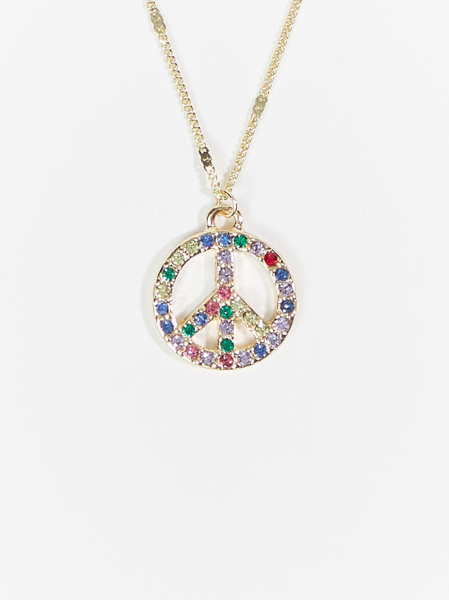 Peace Out Necklace Detail 2 - ARULA
