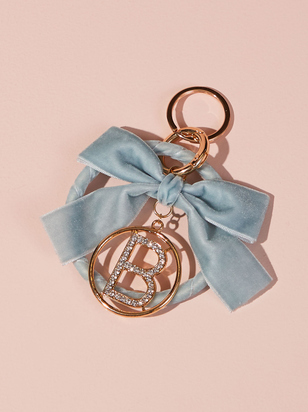Velvet Monogram Keychain - B - ARULA