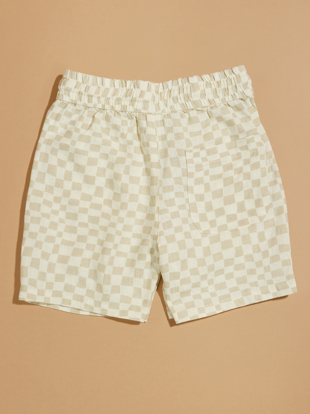 Addison Checkered Shorts by Rylee + Cru Detail 2 - ARULA