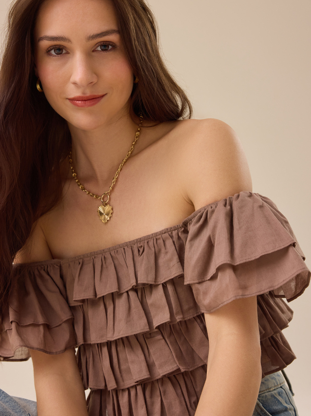 Simone Ruffle Top Detail 4 - ARULA
