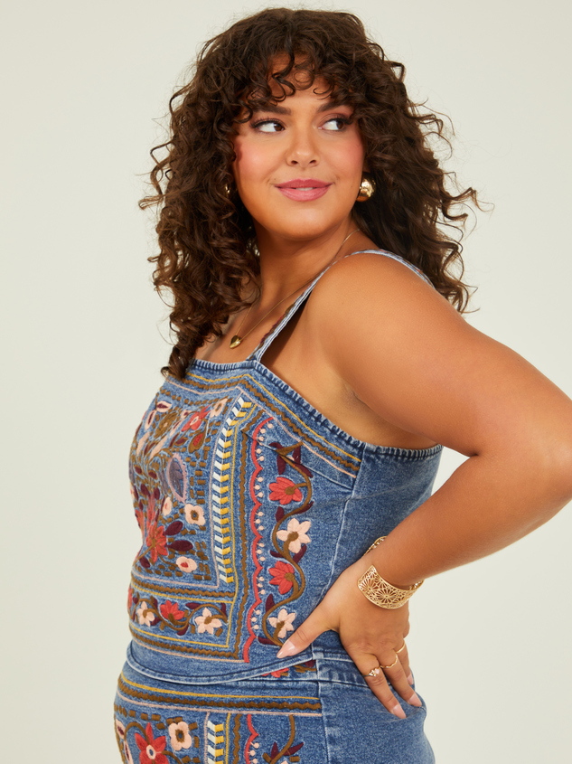 Josie Denim Top Detail 5 - ARULA