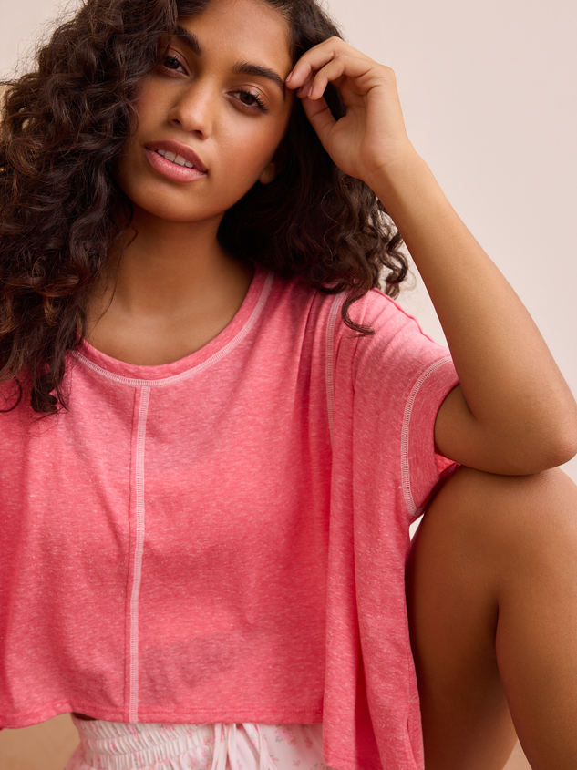 No Days Off Boxy Tee Detail 2 - ARULA