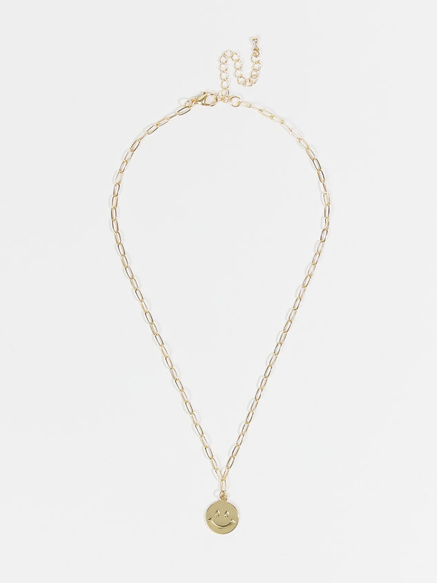 18k Gold Smiley Necklace - ARULA