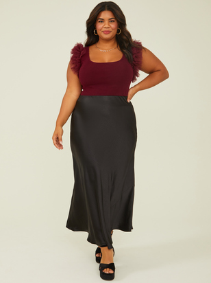 Scarlett Tulle Knit Top - ARULA
