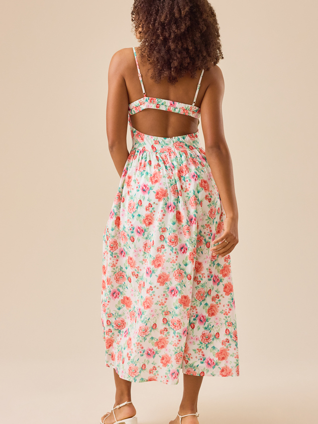 Peggy Floral Maxi Dress Detail 5 - ARULA