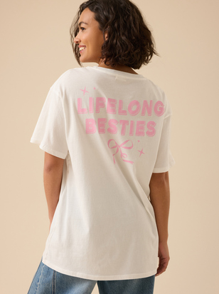 Mamas Lifelong Besties Bow Tee - ARULA