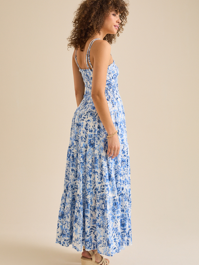 Kendall Floral Maxi Dress Detail 5 - ARULA
