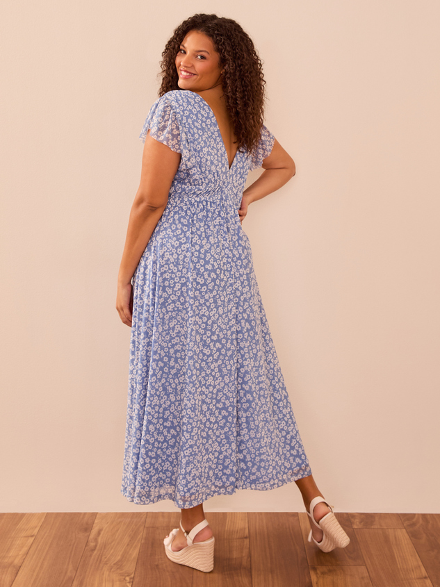 Rachel Floral Maxi Dress Detail 5 - ARULA