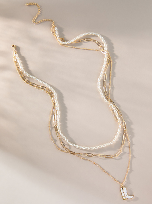 Cowboy Pearl Necklace - ARULA - 