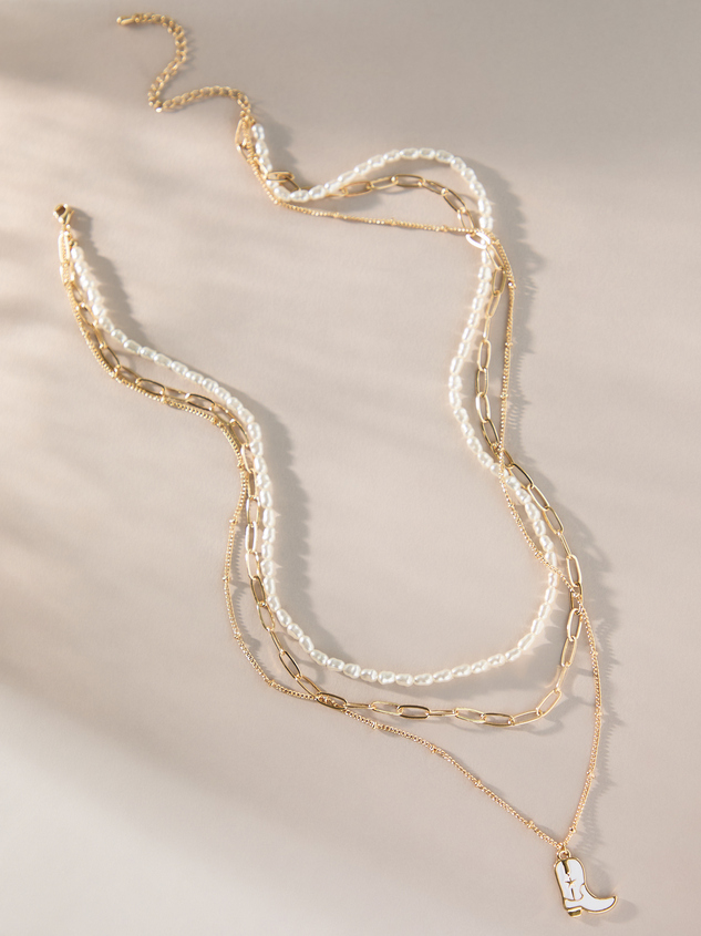 Cowboy Pearl Necklace - ARULA