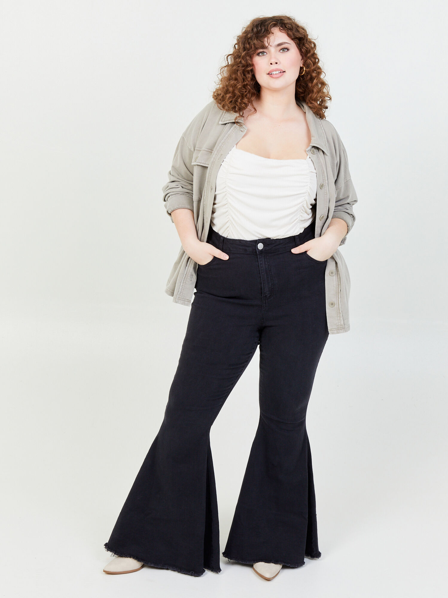 Aske karton Immunitet Incrediflex Star Extreme Flare Jeans In Black | Arula