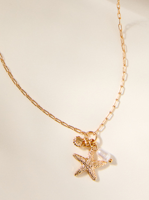 Starfish Cluster Charm Necklace - ARULA - 