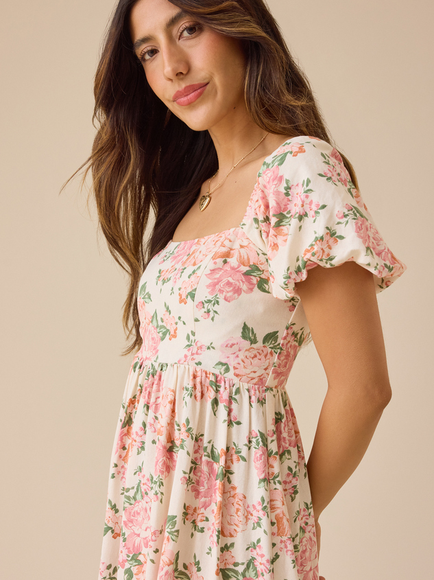 Cameron Floral Maxi Dress Detail 5 - ARULA
