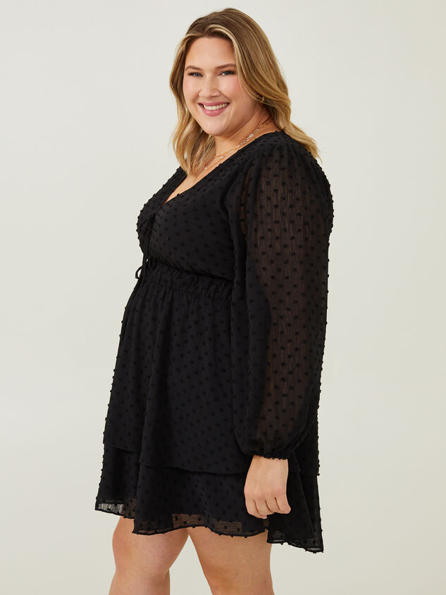 Adelyn Clipdot Dress Detail 3 - ARULA